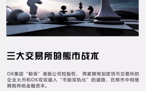 三大交易所的熊市战术：OK、火币借壳盯准股市资本，币安闷头交易业务