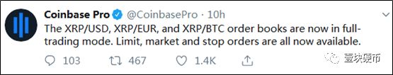 瑞波币上线Coinbase大涨预期被打破，疑现“老鼠仓”