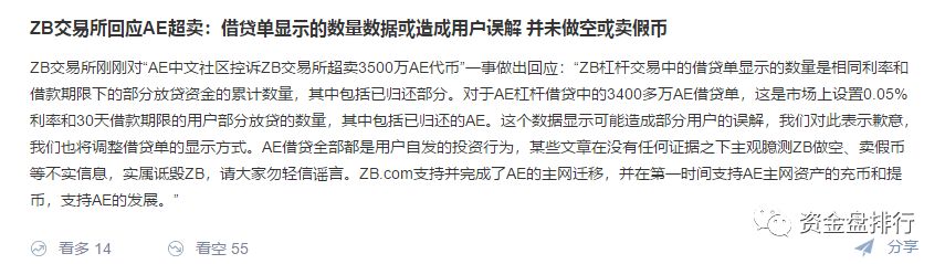 ZB交易所爆发信誉危机，利用数据恶意做空！！！