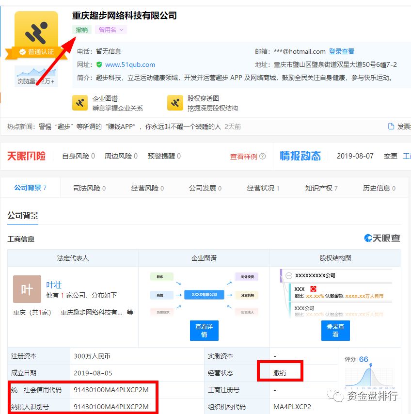 【曝光】“趣步”营业执照被吊销？趣步模式的不合法也终于把自己玩死了！！！