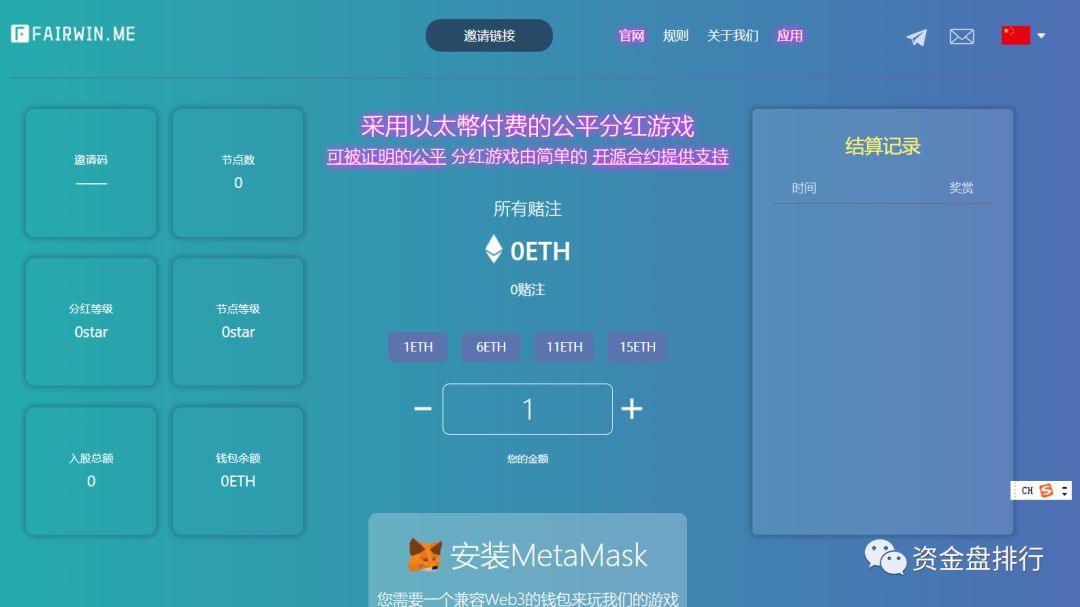 “Fair Win”资金盘圈钱52万ETH近8亿，内部出现问题马上崩盘，速度撤离！！！