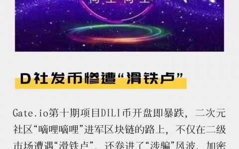 D社发币惨遭“滑铁卢”