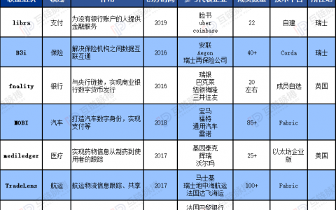 除了Libra 跨国商业巨头还组织了这6大区块链组织