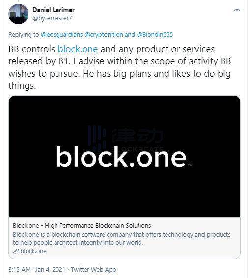 辞职还注销了电报账号的 EOS 创始人，下一个项目是啥？