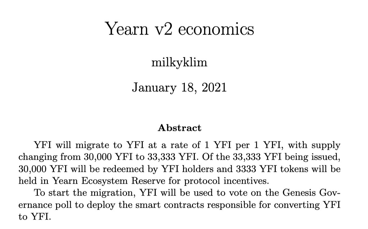 YFI增发，一场没有悬念的社区Battle