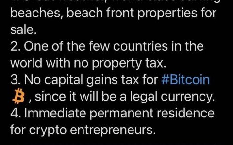 比特币成法定货币，这个国家的赛博朋克梦能实现吗？