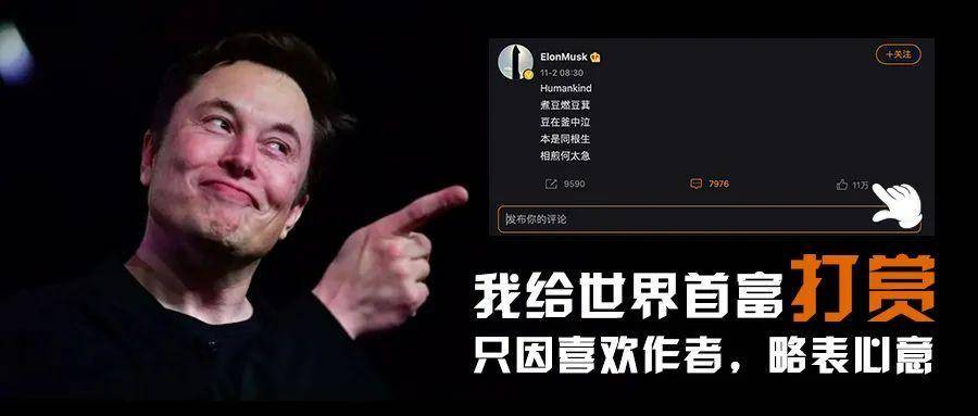 我给世界首富打赏，只因喜欢作者，略表心意